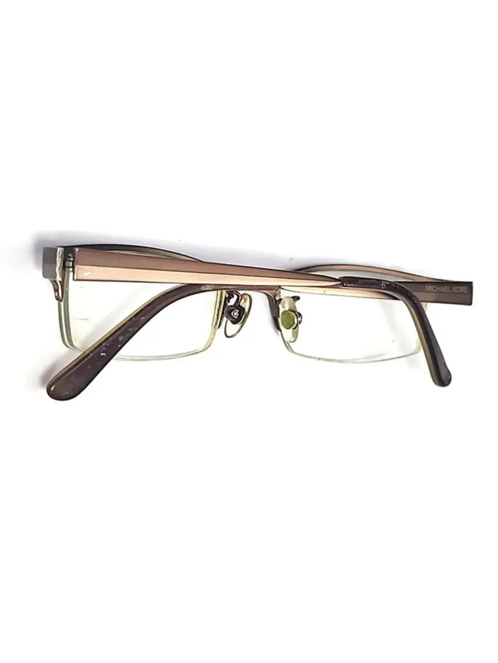 Michael Kors MK127 Brown Metal Rectangle Eyeglasses Frames 49-19 135